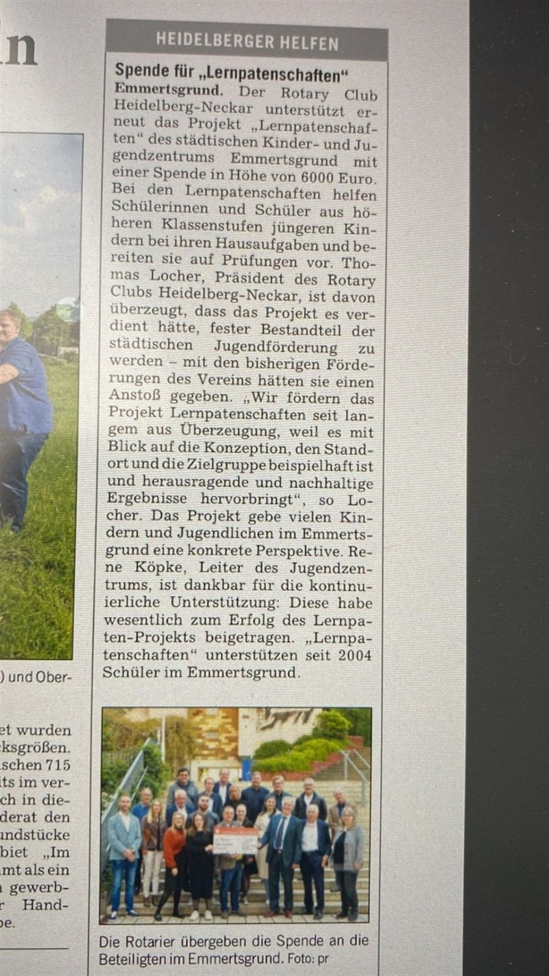Lernpatenschaften-Projekt