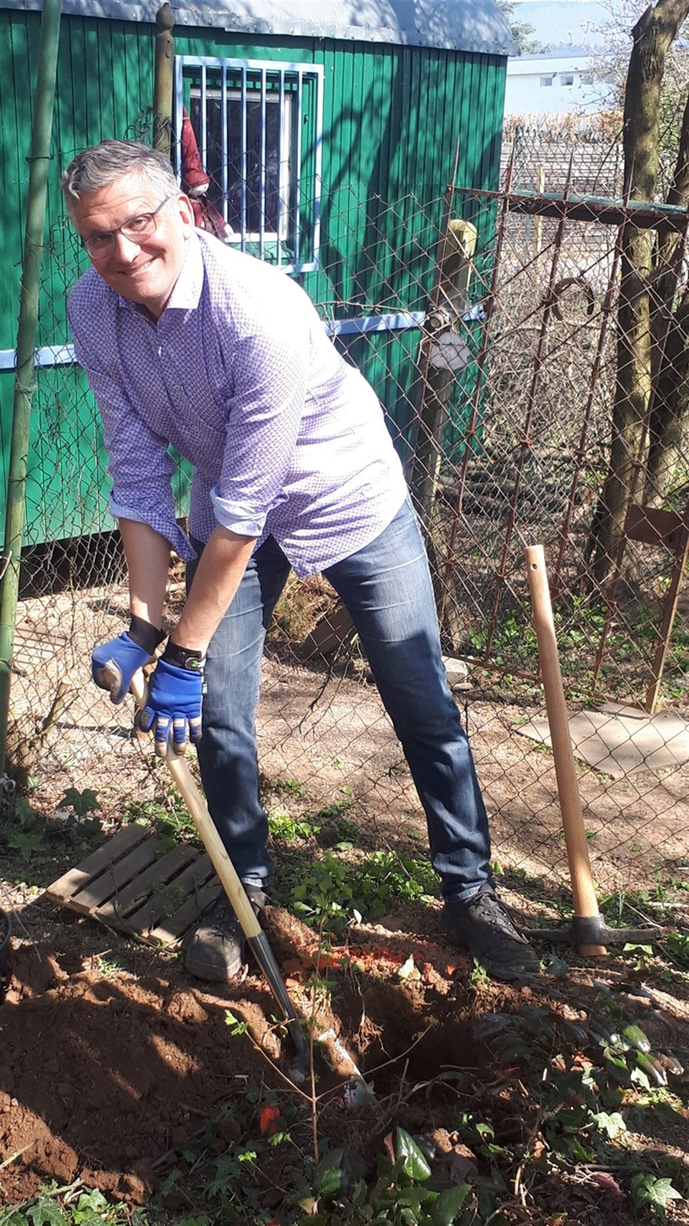 Zweite Aktion im Obdach-Garten